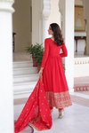 KA 1209 Vichitra Silk With Embroidered Work Gown With Bottom Dupatta  Wholesale In India